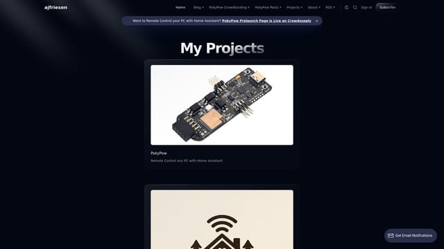 ajfriesen.com screenshot