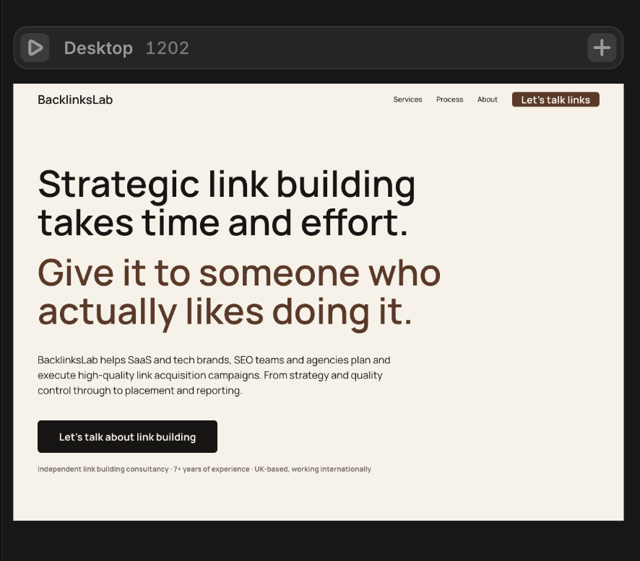 backlinkslab.co.uk screenshot