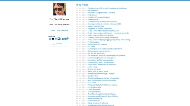 cwinters.com screenshot