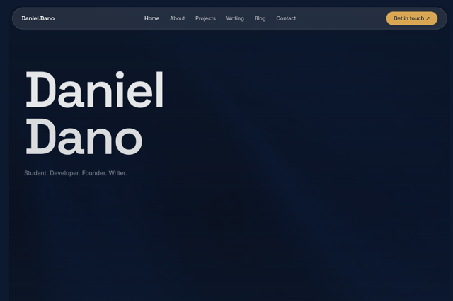 danieldano.com screenshot