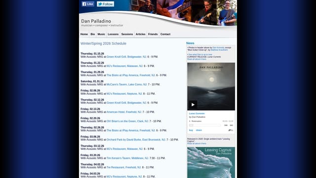 danpalladinomusic.com screenshot