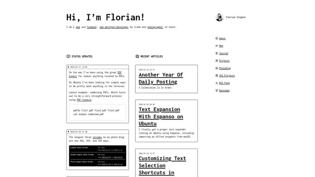 florianziegler.com screenshot