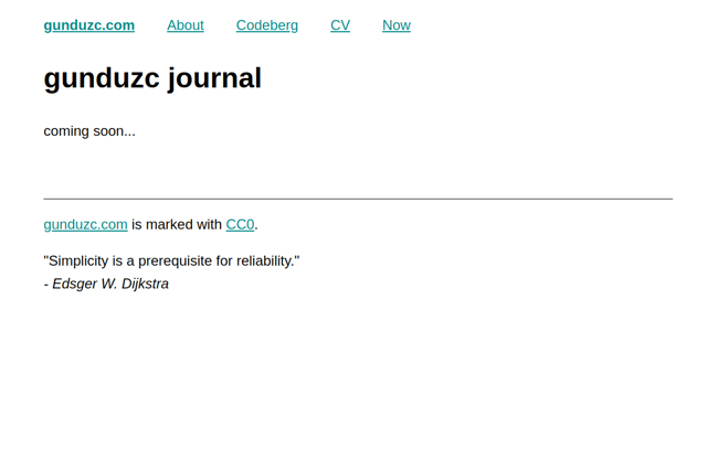 gunduzc.com screenshot