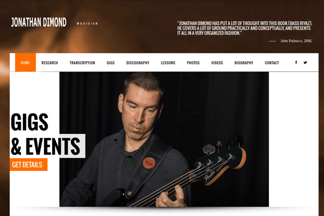jonathandimond.com screenshot