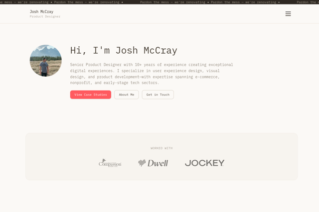 joshmccray.com screenshot