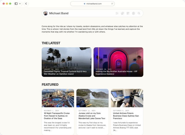 michaelband.com screenshot